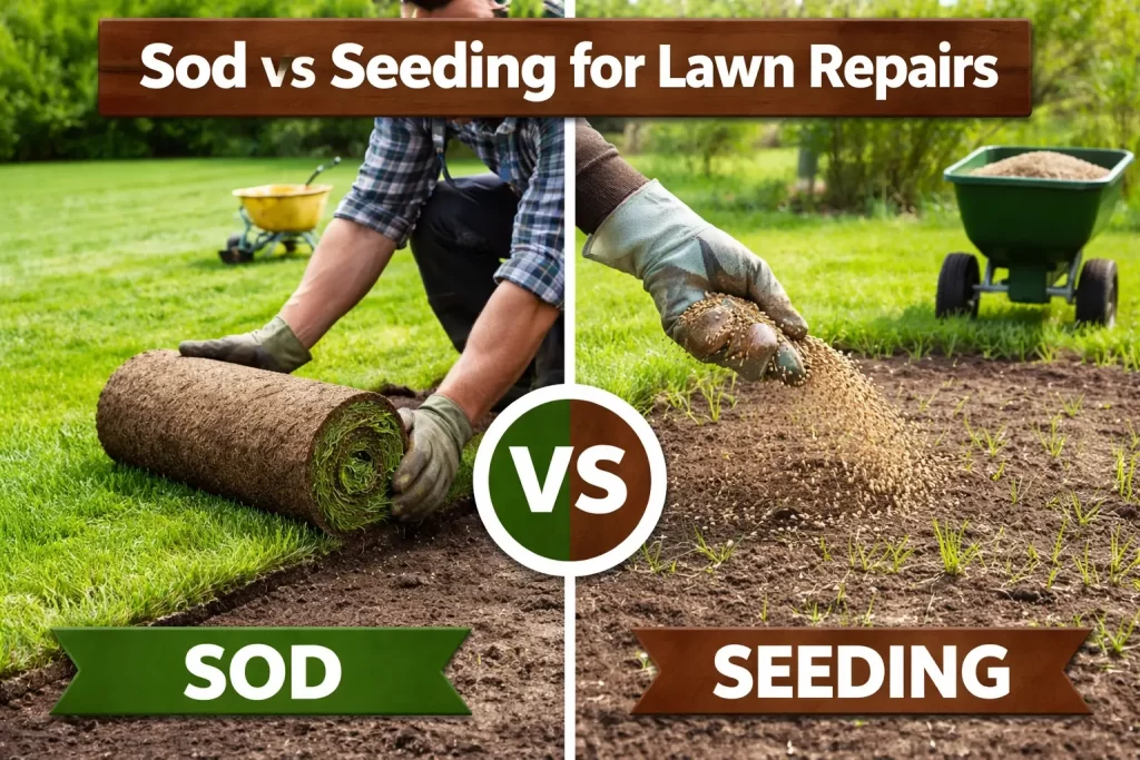 Sod Vs Seeding For Lawn Repairs